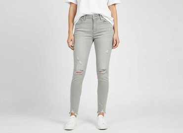 spodnie damskie jeans 7 8: Hello Miss, Jeansy damskie, rozmiar L