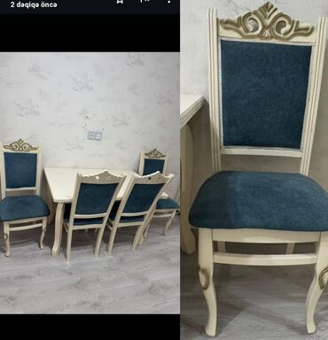 Ütüləmə lövhələri: Masa 4 stulla 170₼. Endirim üçün qəti yazmayın. Ünvan Bakı 7