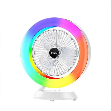 vintilyatır: LED İşıqlı Masaüstü Sərinkeş S27 | Colorful Lighting Fan . ❄️ Sərinlik — 7