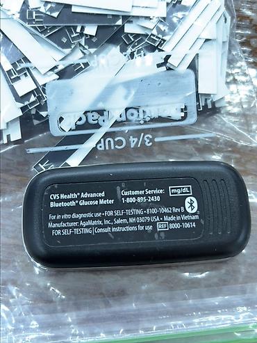 Глюкометрлер: Глюкометр из США CVS Health Advanced Bluetooth + тест-полоски - — 2