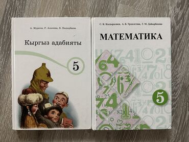 кыргыз адабият 7 класс: Продаются учебники на кыргызском языке. Кыргыз адабият и математика
