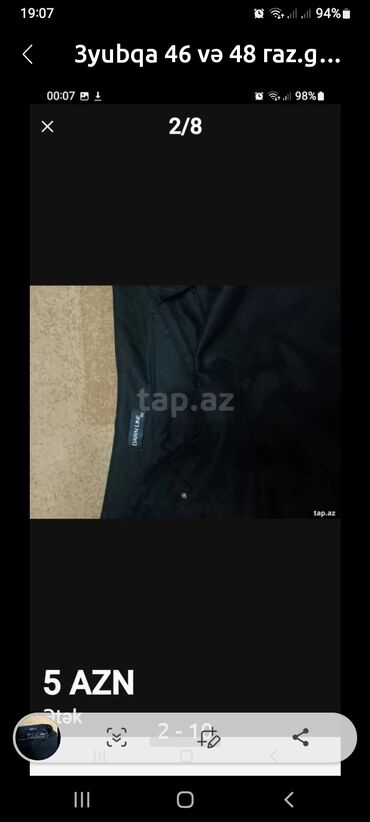 Dəstlər, kostyumlar: Hamısı təzədi don 38 raz.65 man.satılır — 24