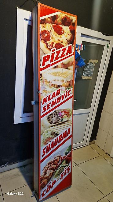 doner reklam: İşıqlı reklam lövhəsi – Fast-food menyusu üçün Məhsul: ikiüzlü — 2