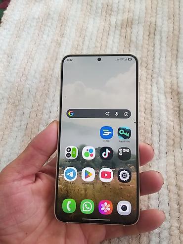 гелек: Samsung Galaxy S23 Plus, Колдонулган, 256 ГБ, түсү - Ак, 1 SIM, eSIM — 1