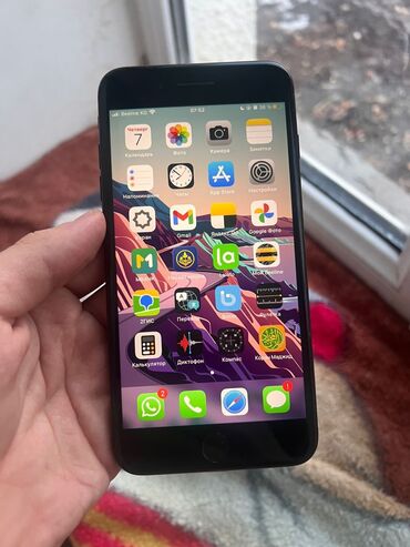 apple iphone 6 plus: IPhone 7 Plus, Б/у, 32 ГБ, Черный, Чехол, 100 %