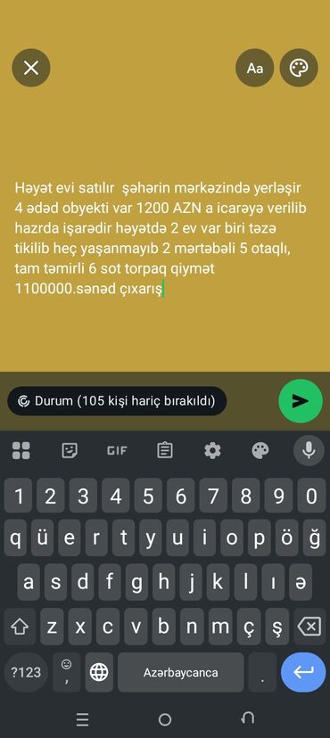 квартиры в баку посуточно: Şəhərin mərkəzində yerləşən həyət evi satılır. - Həyətdə 2 ev var;
