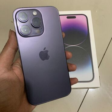 Mətbəx texnikası: IPhone 14 Pro, 256 GB, Deep Purple, Zəmanət, Face ID, Sənədlərlə