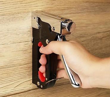 Steplerlər və bərkidici alətlər: Mismar tapançası. 4 növdə mismar və sancaqları taxtalara vurmaq üçün — 4