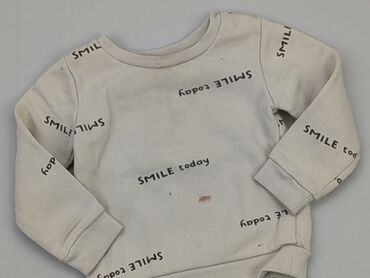sweterki dla niemowlaka na drutach: Bluza, 6-9 m, stan - Zadowalający