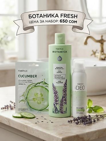 сварочные маски: Набор «Ботаника Fresh» от Faberlic Состав набора: - Шампунь-бальзам 2 — 1
