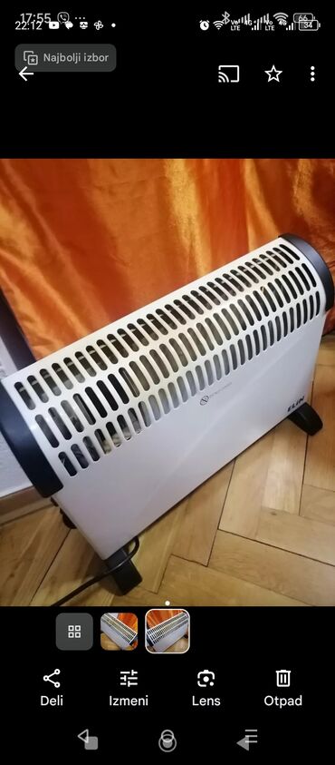 Kaloriferi: Električni konvektor ELIN. - Tip: podni konvektor grejač sa — 8