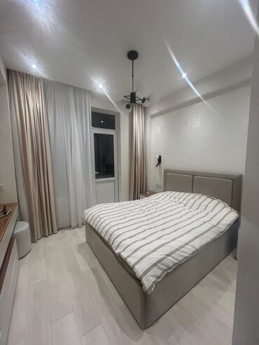 Uzunmüddətli kirayə mənzillər: Müasir dizaynda tam mebel və texnika ilə təchiz olunmuş 2 otaqlı — 1