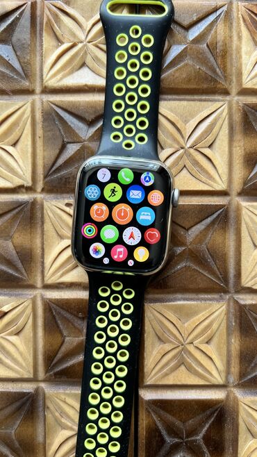 часы apple watch 8: Продаю Apple watch Stainless Steel series 7 45mm silver. Коробки нет