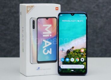 mi̇ 10 t: Xiaomi Mi A3, 128 GB, rəng - Qara, 
 Düyməli, Barmaq izi, İki sim kartlı