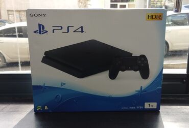 kreditle playstation 4: PlayStation 4 slim ( 1tb ). Bağlı qutuda. Barter və kredit yoxdur