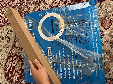 селфи кольцо: Кольцевая LED‑лампа LJJ‑45 (18") с штативом и держателями для телефона — 4