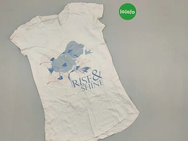 Koszulki: Koszulka S (EU 36), stan - Zadowalający, wzór - Print, kolor - Biały