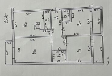 квартиры беловодске: 3 бөлмө, 72 кв. м, 106-серия, 1 кабат, Косметикалык ремонт