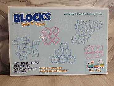 мягкие кубики: Развивающий конструктор “Blocks Play & Learn” (Hello Baby) - — 2
