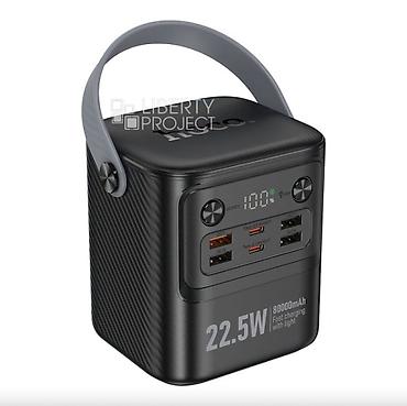 power case: 🔋 Power Bank HOCO J152 Tough — 80000mAh, PD 22.5W (Black) Сверхмощный — 5