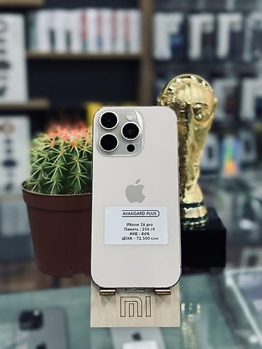 e3 1240: IPhone 16 Pro, Б/у, 256 ГБ, Серебристый, 86 % — 1