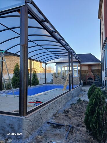 Plastik pəncərələr: Plastik qapi pencere izosistem cam palkon duskabina hebesebe cephe — 8