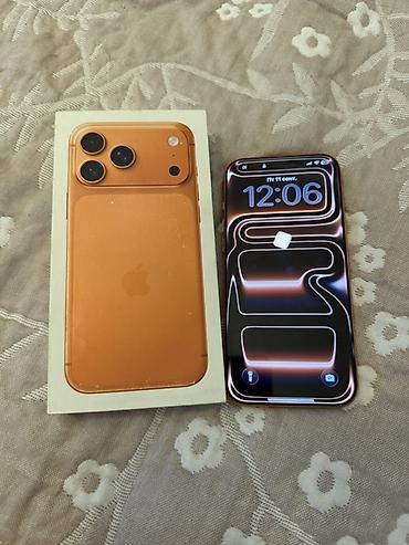 бу айфон: IPhone 17 Pro Max, Б/у, 256 ГБ, Оранжевый, Коробка, 97 % — 1