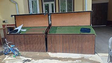 каробка картонная: Уличные боксы/вольеры с поднимающимися крышками - Два отдельных — 1