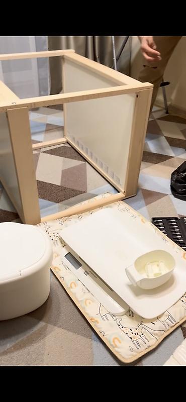 качан: Детская кроватка + пеленальный столик IKEA (набор для ухода за — 4