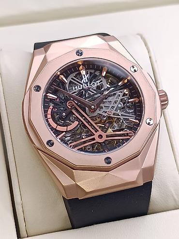 meta eynək: Hublot “Sang Bleu” üslubunda skelet mexanizmalı kişi qol saatı Rolex — 1
