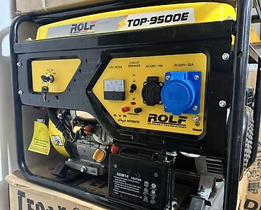 Генераторлор: Бензиновый генератор ROLF TOP-9500E - Электрозапуск (ключ) — 1