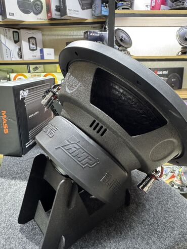 Сабвуферы для авто: Сабвуфер AMP. В сборе . Моноблок с выносным регулятором баса в салон — 9