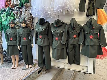 военные одежды: Детские костюмы в стиле военной формы (пилотка, китель/гимнастерка с — 1