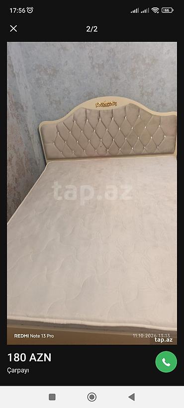 Çarpayı – 180 AZN - Rəng: krem-bej tonları - Başlıq: yumşaq, kapitone lalafo.az -da Çarpayı – 180 AZN - Rəng: krem-bej tonları - Başlıq: yumşaq, kapitone