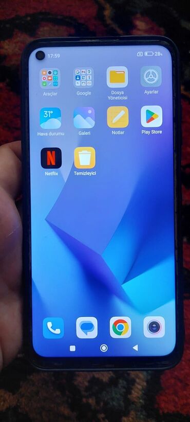 xiomi 7: Xiaomi Redmi Note 9T, 128 GB, rəng - Çəhrayı, 
 Düyməli, Sensor, Barmaq izi