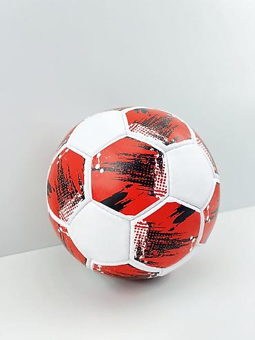 plates topu: №: 8662 Məhsulun adı: Futbol üçün top A-01, qırmızı/ağ, ölçü 5 Brend — 2
