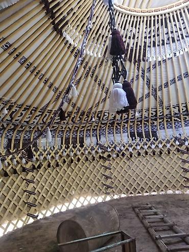 Аренда юрт: Аренда юрты, Каркас Деревянный, 85 баш, С полом, Стулья, Казан — 15