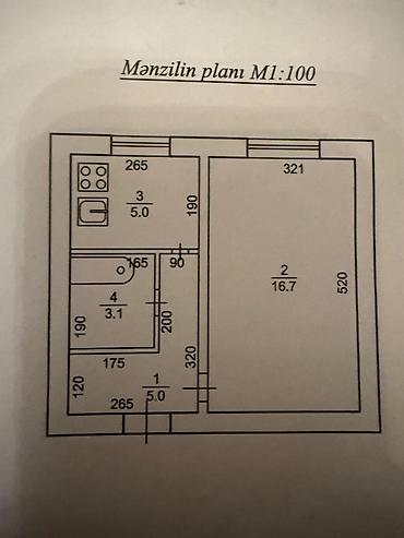 eksperimental binalar: Bakı, 1 otaqlı, Köhnə tikili, 33 kv. m — 9