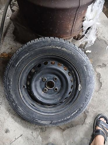 жип унаа: R14 шина 4х100 Hankook Optimo K415 на штампованном стальном диске — 1