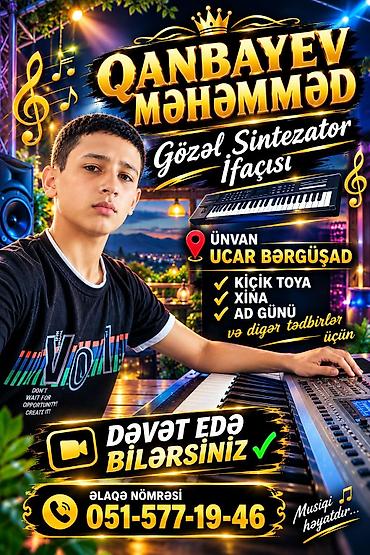 komputer dersleri: Xidmət: Gözəl sintezator ifaçısı Ad: Qanbayev Məhəmməd UŞAQLARINIZI — 1