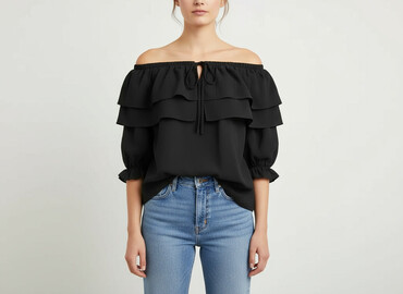 bluzki hiszpanki plus size allegro: Жіноча блуза, розмір M