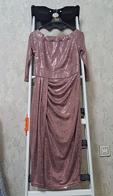 mexmer parca: Zərif gecə geyimi – payetli, çiyinləri açıq model - Rəng: gül — 3