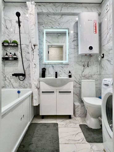 Посуточная аренда квартир: 1 комната, Душевая кабина, Постельное белье, Кондиционер — 8