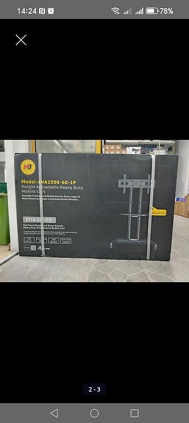 tv 75: NB AVA1500-60-1P hündürlüyü tənzimlənən peşəkar mobil TV/monitor — 3