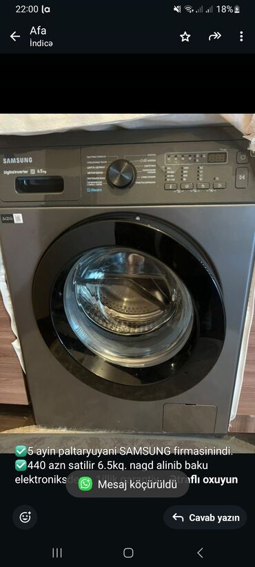 masin ucun manitor: Paltaryuyan maşın Samsung, 7 kq