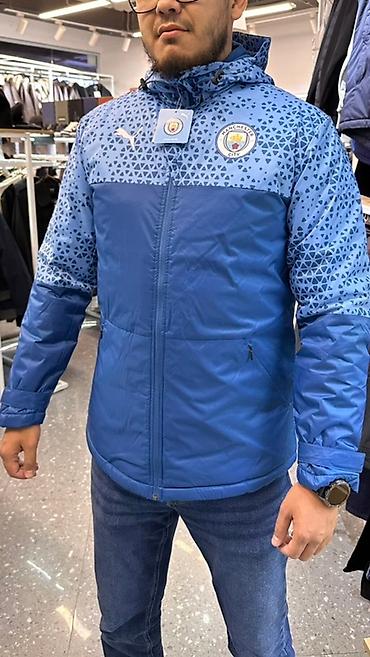 Мужская утеплённая куртка Manchester City от Puma. Особенности: - at lalafo.kg Мужская утеплённая куртка Manchester City от Puma. Особенности: -