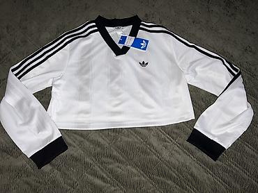 vikend torba: ADIDAS Adicolor Football Jacquard Crop Long-Sleeve Top vel. S — 4