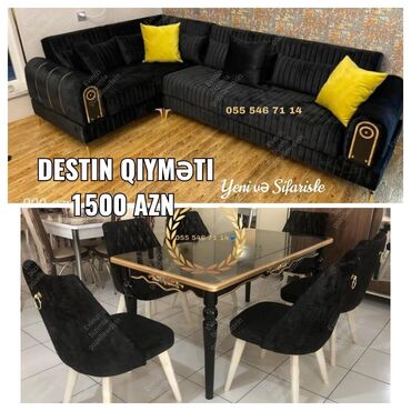 Divan və masa dəstləri: Divan stol stul masa oturacaq sifarisle