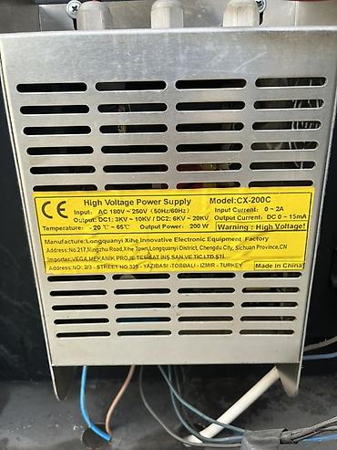 cihazlar: Elektrostatik havatəmizləyici/yağ tutucu qurğu. 3000 - Restoran — 3