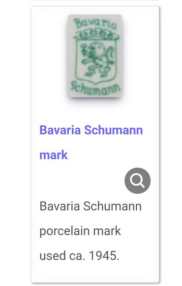 Ostalo posuđe: Tanjir nov dekorativni Schumann 1945g+ Nemacka. Porcelanski — 9